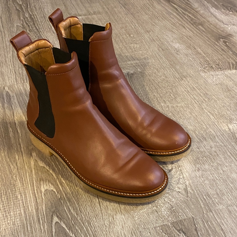 Everlane Brown Leather Ankle Boots